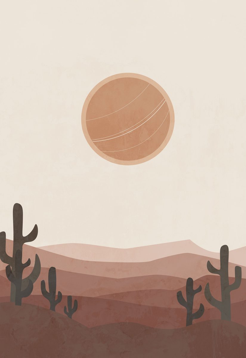 Desert Moon in a room
