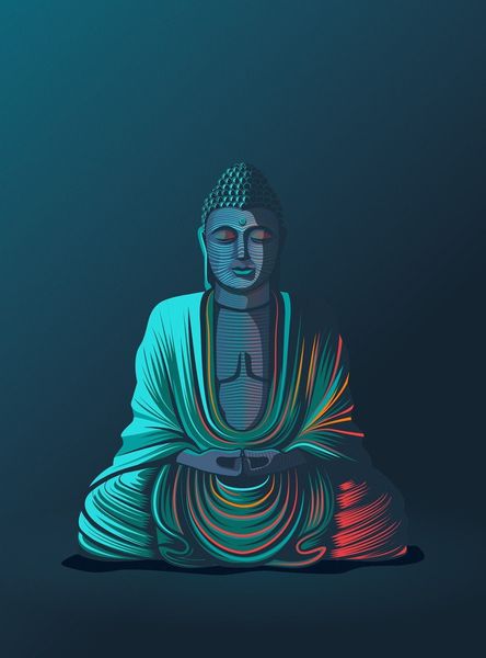 Neon Buddha