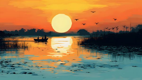 Backwater Sunset