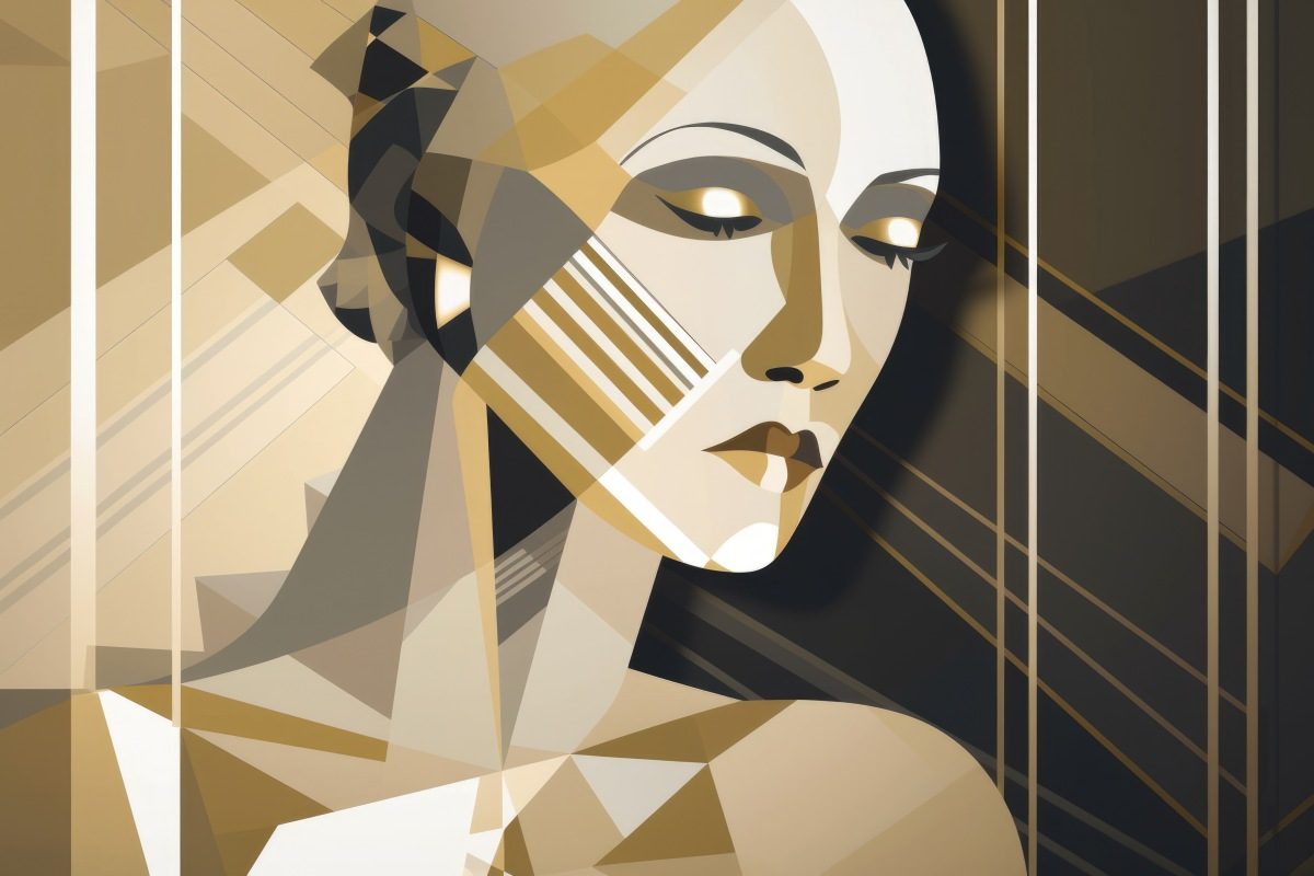 Deco Portrait in a room