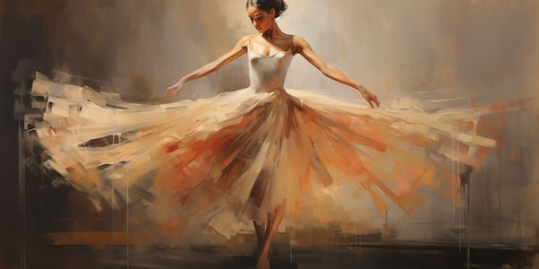 Dancer in Peach