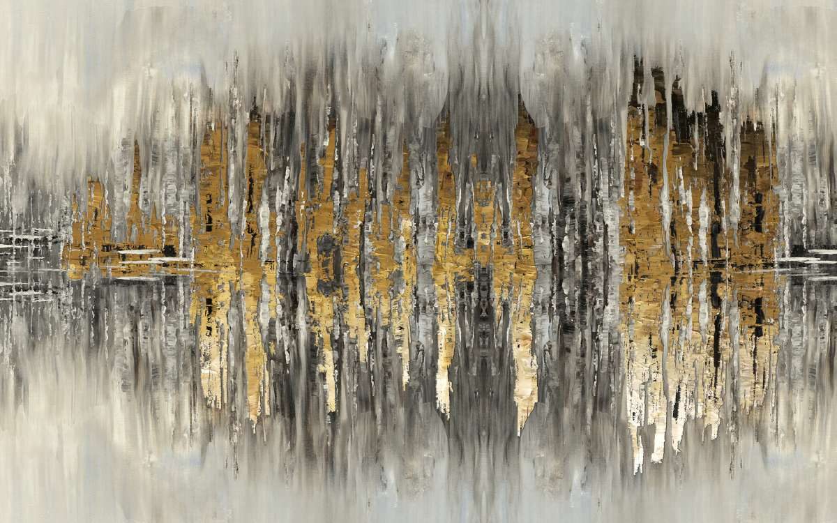 Gold Rain in a room
