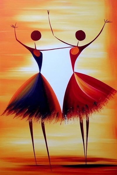 Two Dancers — Sunset