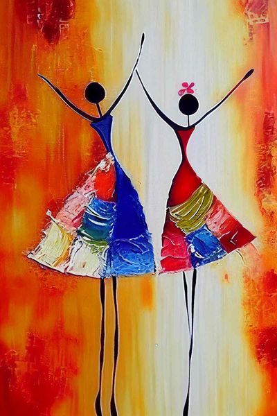 Two Dancers — Colour